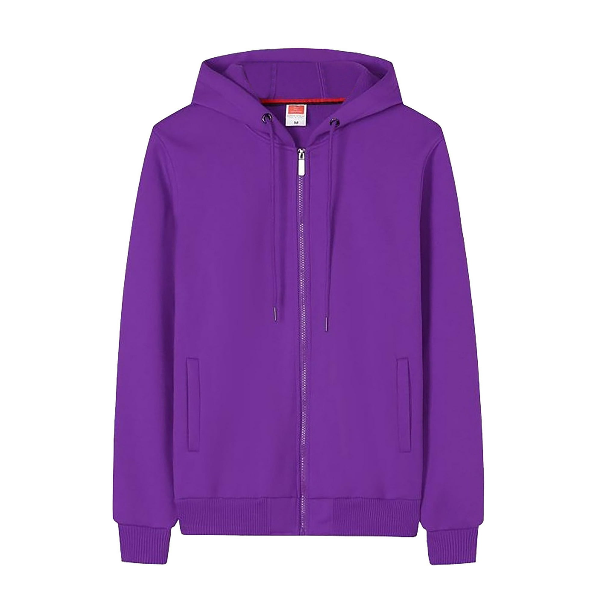 Gibobby Sudaderas hombre Sudadera con Capucha de Forro Polar Absorbe la  Humedad y Transpirable(Morado,M)