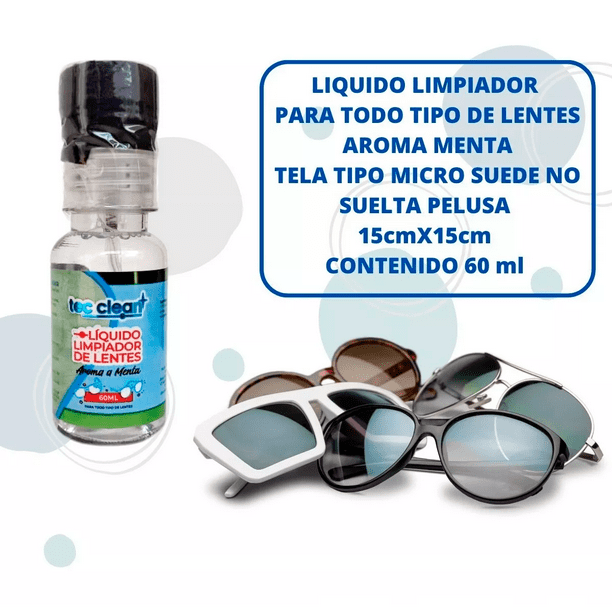 OptiPlus Limpiador de lentes | Kit de pulverización adecuado para limpiar  lentes, lentes de lectura, gafas de sol, gafas, escudos y todo tipo de