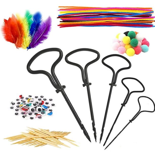 Kit de suministros de arte para manualidades para niños desde 4 años