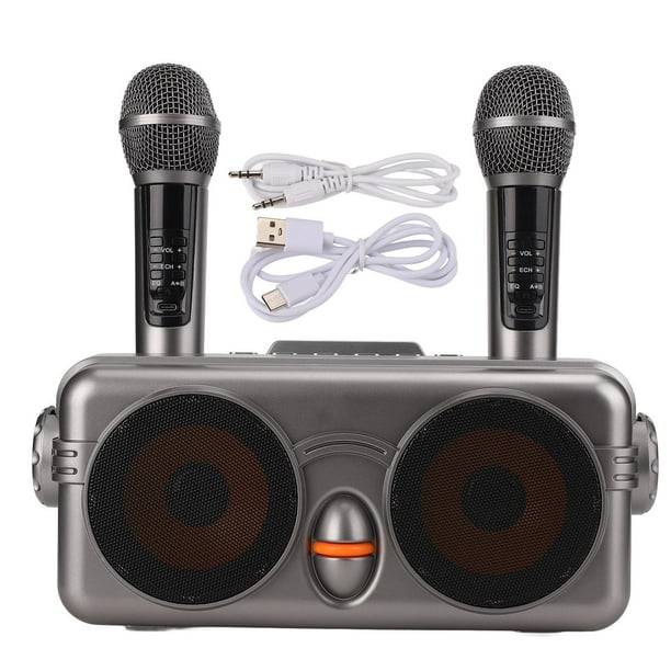 Microfono Inalambrico Bluetooth Karaoke Dj Con Altavoz Usb