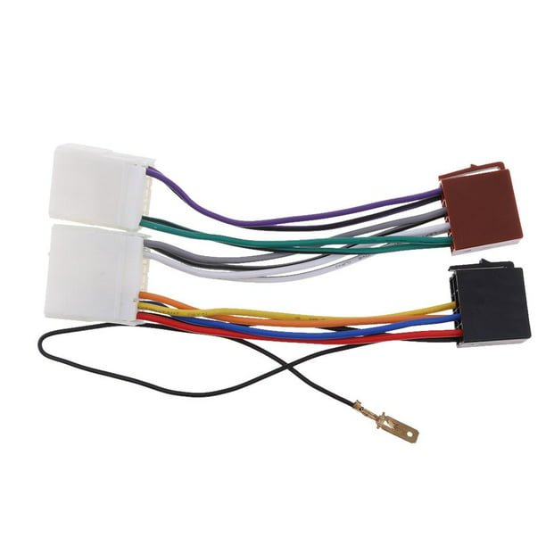 Arnés de cableado ISO para coche, adaptador estéreo, conector de