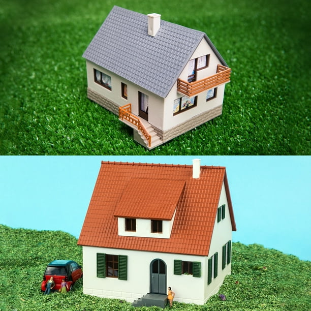 Azulejos de techo modelo de construcción azulejos en miniatura