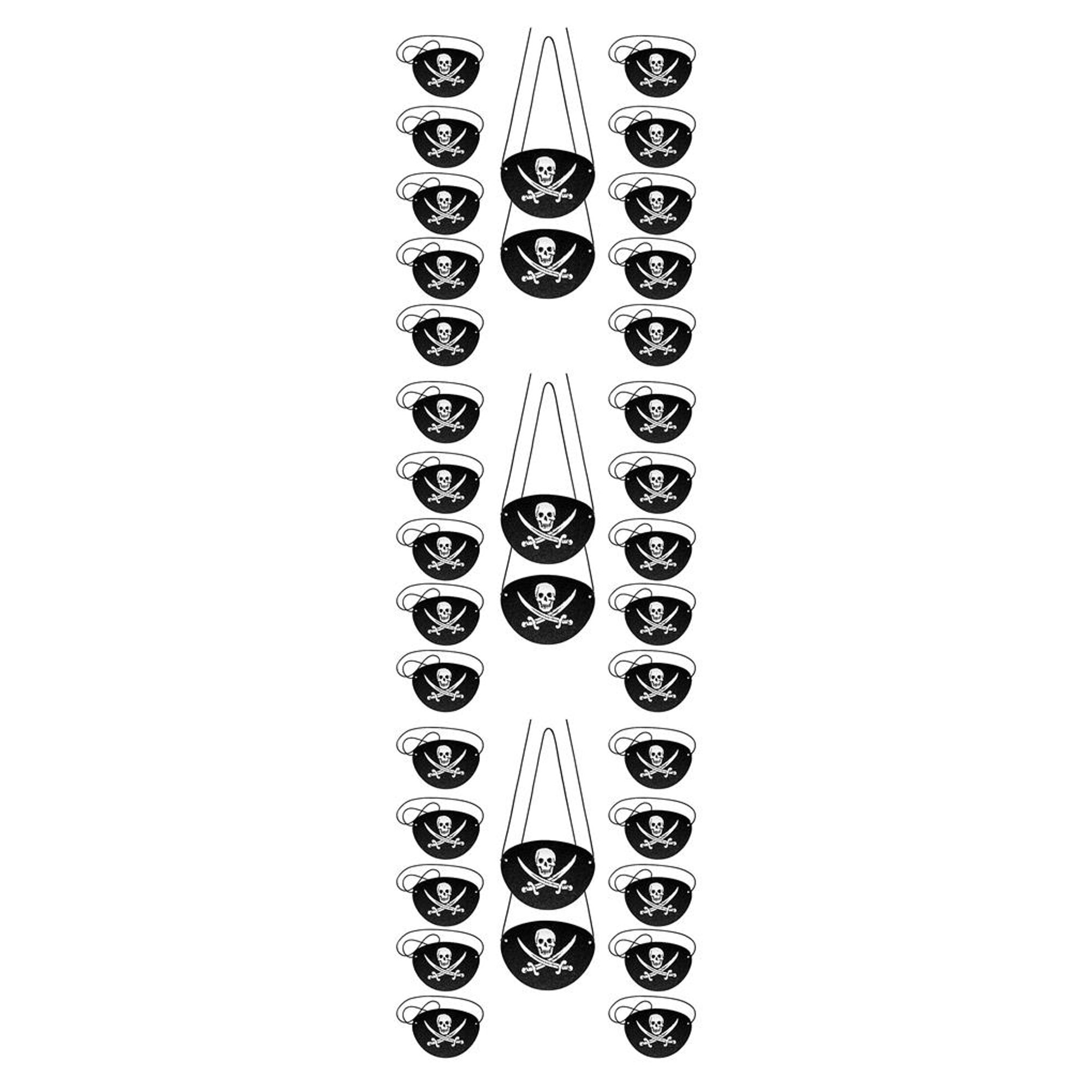 Set de Parches Oculares de Pirata (20 piezas)