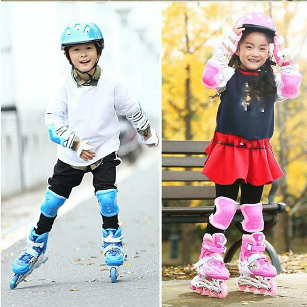 Casco y protecciones para bici o patines de niña de segunda mano