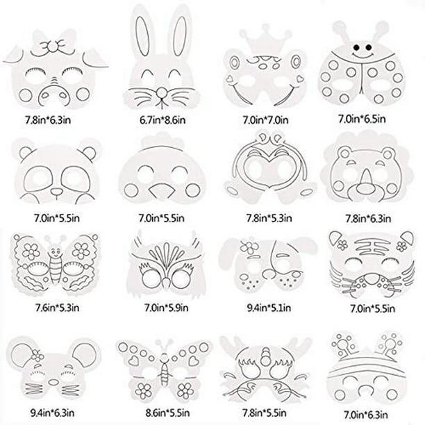6 Máscaras Animales de la Selva