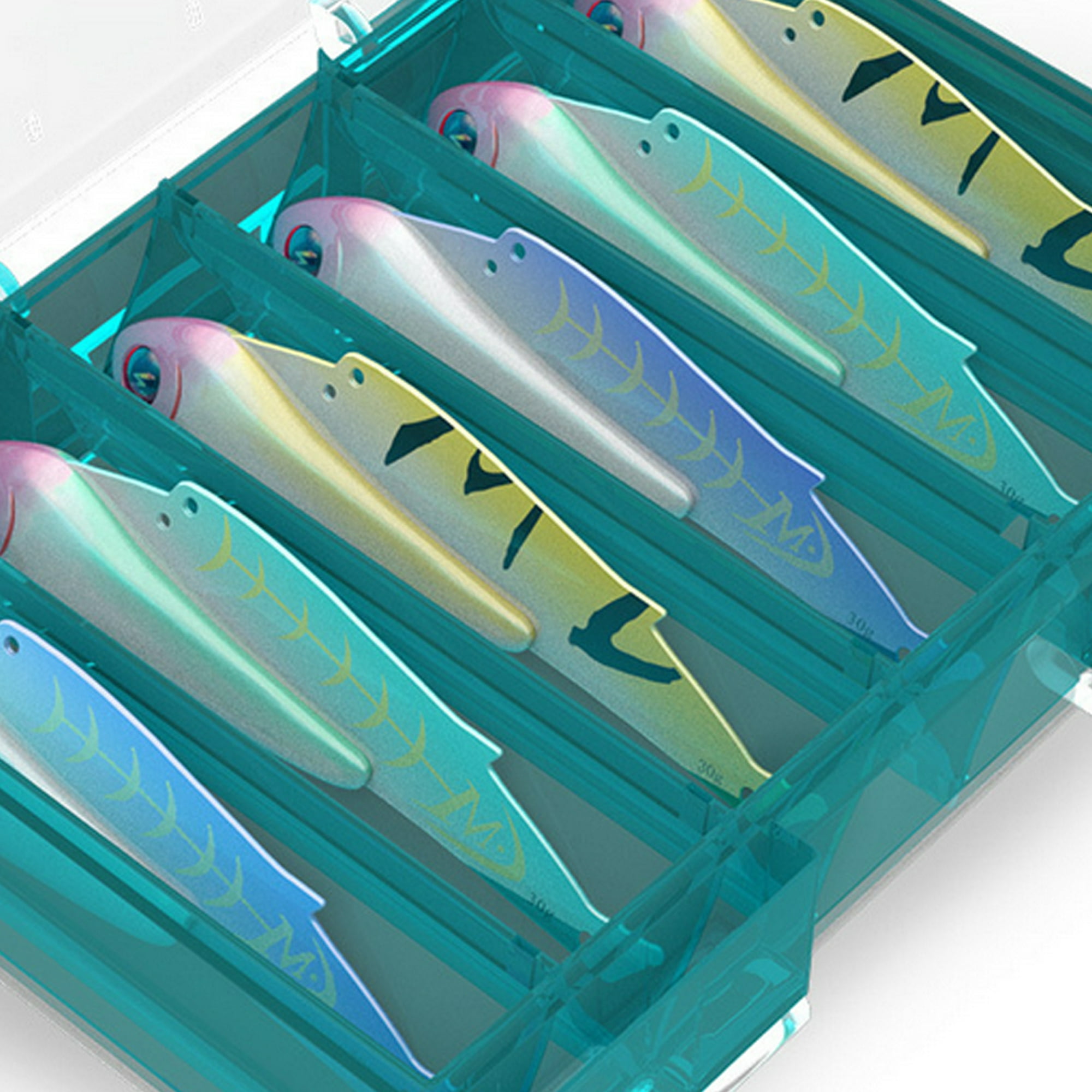 Caja de cebo de pesca de doble cara organizador de almacenamiento de pesca  anticaída (estilo grueso) Ndcxsfigh Para Estrenar