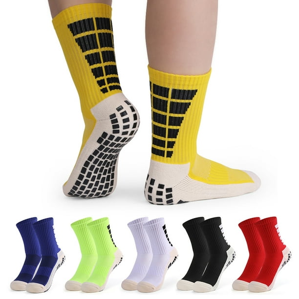 Calcetines de fútbol antideslizantes para hombre, calcetines atléticos de  compresión para baloncesto