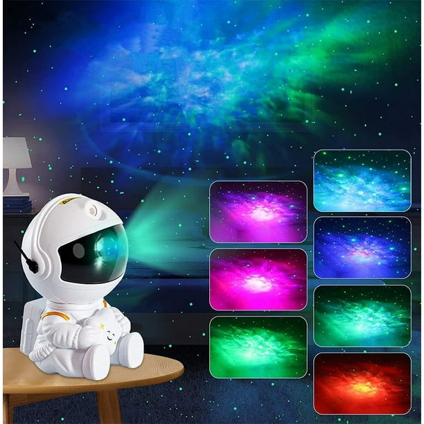 Proyector de galaxia astronauta, proyector de estrellas, luz nocturna de  galaxia, proyector de luz de astronauta, lámpara LED de techo de nebulosa