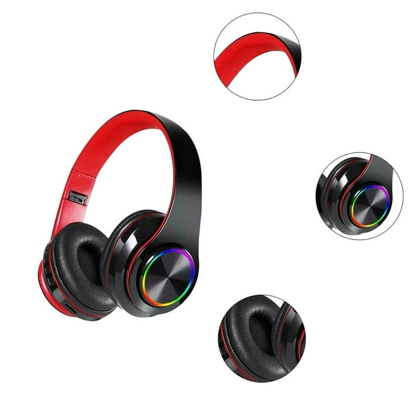 Nuevo color Rojo v5.0 Auriculares inalámbricos Bluetooth® estéreo