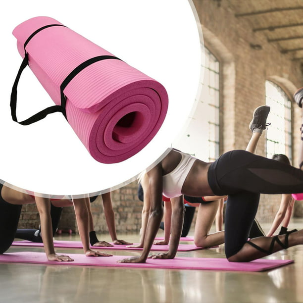  flminternational Esterilla de yoga Pilates, manta  antideslizante para deportes de viaje, fitness, funda de ejercicio, color  rosa : Deportes y Actividades al Aire Libre