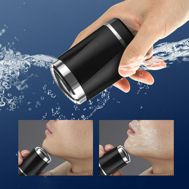 Mini afeitadora eléctrica de viaje para hombres, afeitadora electrónica  lavable de tamaño de bolsillo, para hombre, recargable, portátil,  inalámbrica