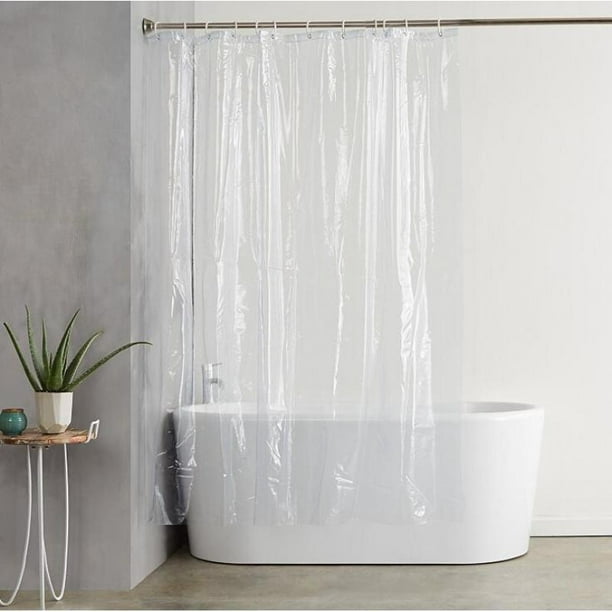 Cortina de ducha Cortina de ducha antimoho con 12 anillos de cortina de  ducha