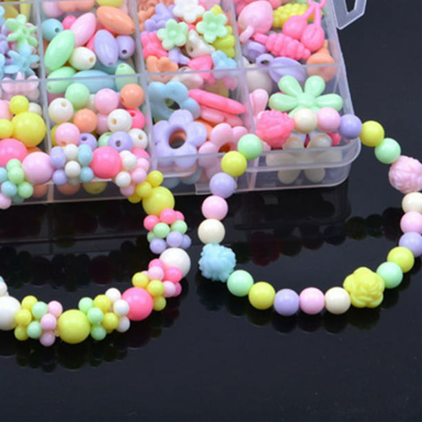 Kit Para Hacer Pulseras De Joyería Kit Para Hacer Pulseras 9pcs Set Kids  Jewelry Bracelet Making Beads Kit Puzzle Juguetes Educativos De Bricolaje  Con 24 Rejillas Para Niñas Tipo ANGGREK Otros