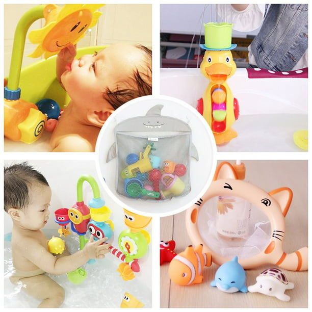 Baño para bebés Red de almacenamiento de juguetes Bañera para