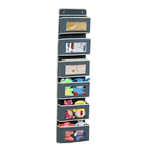 Organizador colgante de puerta de 4 niveles, estante de almacenamiento  montado, caja de almacenamiento colgante de