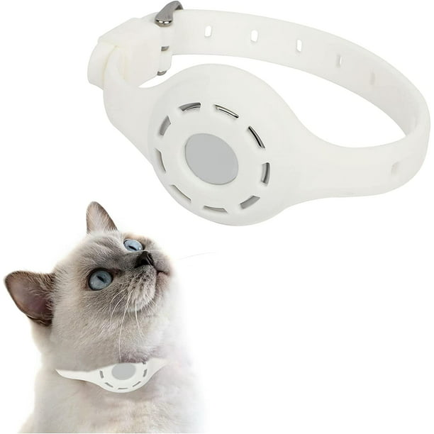 1 collar para gato Apple AirTag, funda de silicona antipérdida, accesorios  para collar de perro y gato con seguimiento GPS para gatos pequeños