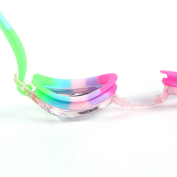 Gafas de natación pestañas rosa