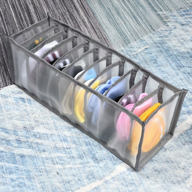 Organizador Caja de almacenamiento para armario, calcetines, ropa interior,  cajón divisor, organizador para el hogar (blanco) Likrtyny Libre de BPA