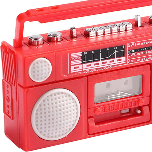 Retro Cassette tocadiscos gramófono grabadora de coser para 1:12 casa de de  la de imaginación mueble perfke Radiograma en miniatura