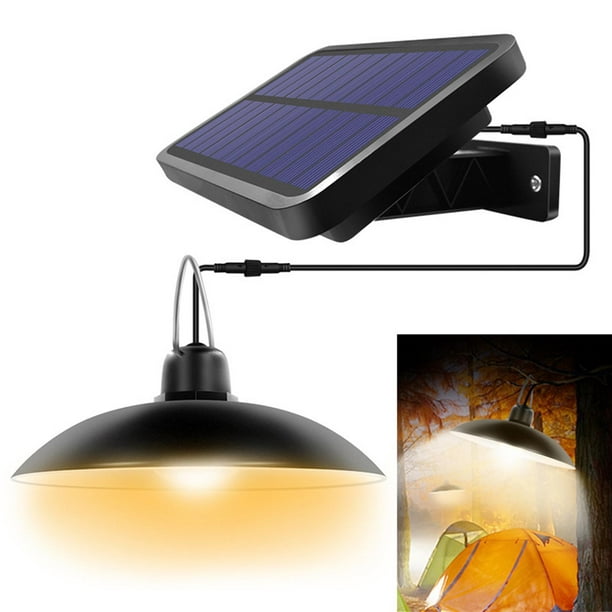  Luz solar para el hogar interior del hogar inteligente LED solar  de techo/lámpara colgante con control remoto y cable impermeable para  cobertizo, porche, patio, garaje (color : 400 W) : Herramientas