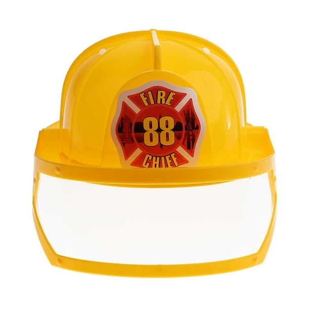  Juguete de bombero de simulación para niños, casco de seguridad  jefe, bombero, gorra de sombrero, suministro de juguetes para niños :  Juguetes y Juegos