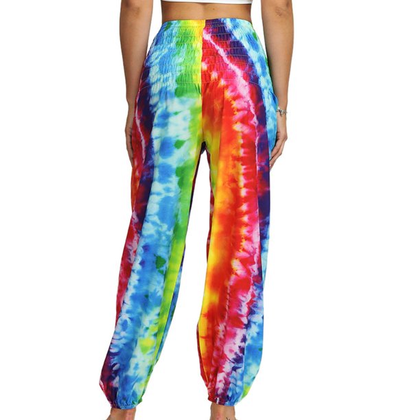 Gibobby Yoga pants mujer Mujer Hippie Bohemio Palazzo Yoga