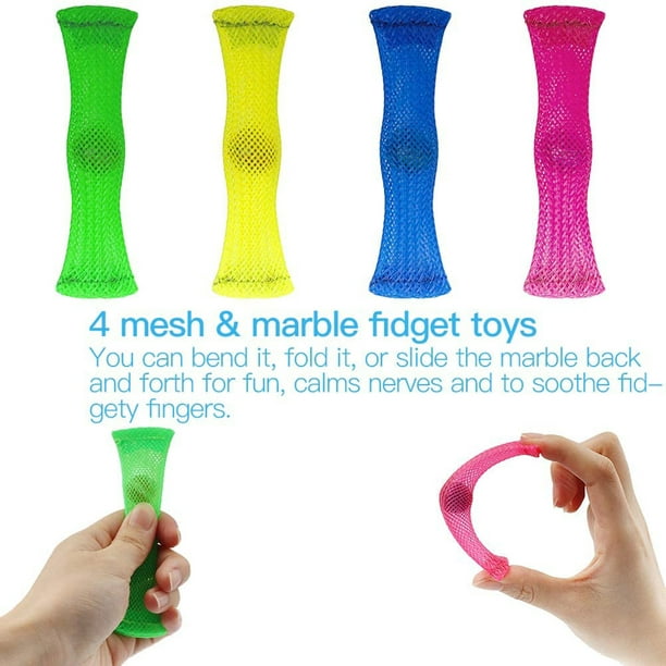 Juguetes sensoriales de dedos de plástico, inquietos multicolores