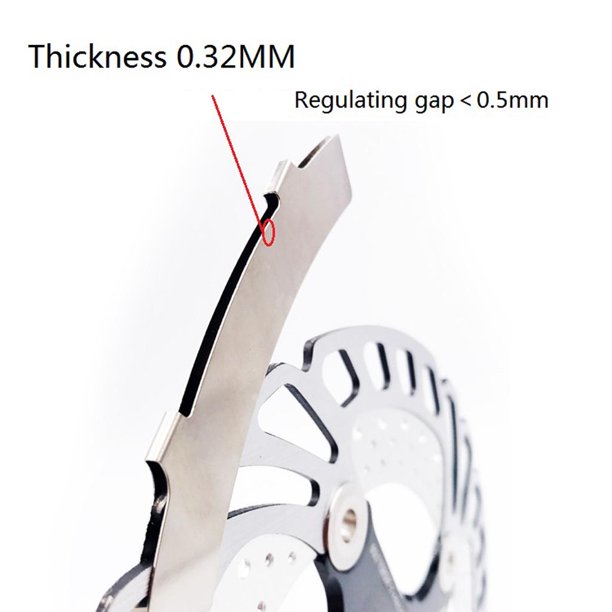 Herramienta de alineación de pastillas de freno de bicicleta, 2 piezas de  pastillas de freno de disco MTB, herramienta de ajuste de pastillas de  freno