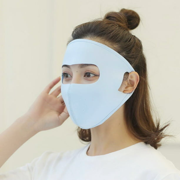 Máscara de Protección Solar de Seda de Hielo y Algodón - Cómoda y