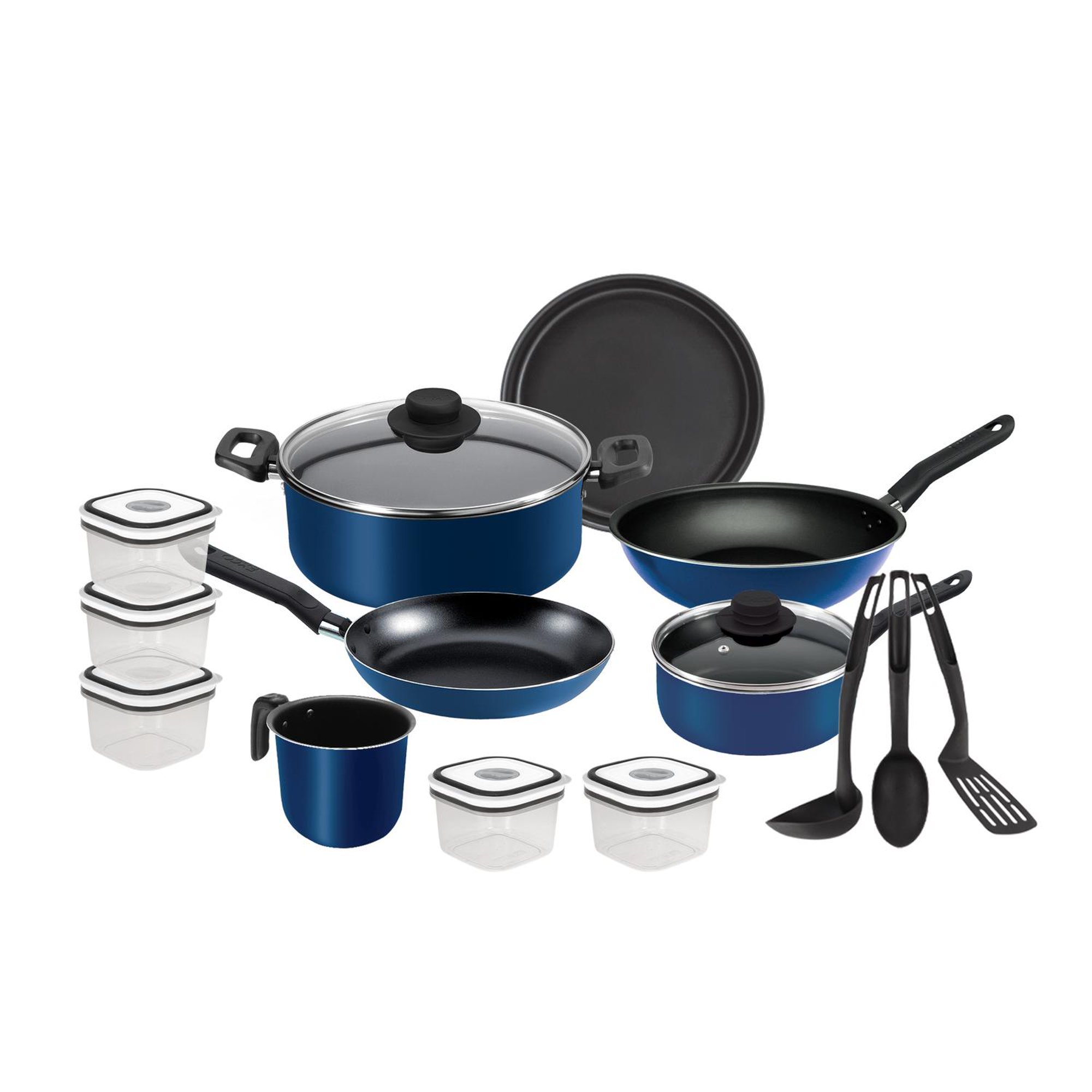 Batería de Cocina Aluminio Azul Ekco Sazón 6 pz