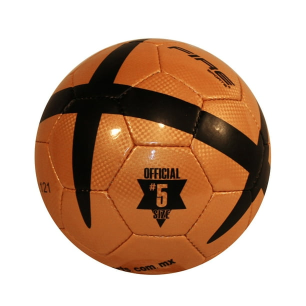 Paquete 10 Balones Fútbol Cosido No.5 Dorado Fire Sports Balón de Fútbol/Cosido/Dorado