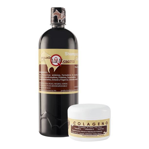 Shampoo de Caballo Negro +Colágeno Chico Yeguada la Reserva Yeguada la Reserva Ideal para Todo