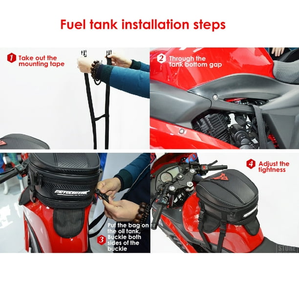 Sidaley 2018 nueva bolsa trasera impermeable para motocicleta trasera  multifunción para motocicleta Gafas de moto Verde Tipo 3 Sidaley  VI001079-11
