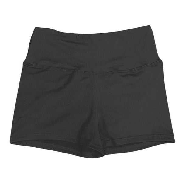 Pantalones cortos deportivos para mujer Cintura alta Entrenamiento Correr  Yoga Pantalones cortos Gimnasio XS Negro l kusrkot Shorts deportivos para  mujer