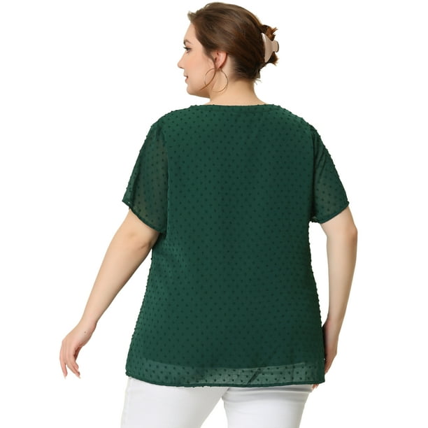  Camisas Y Playeras Para Mujer Talla Grande - Verdes