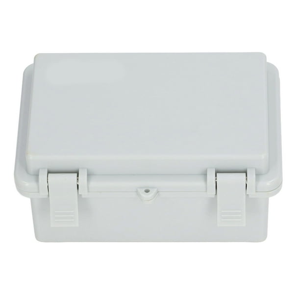 Caja eléctrica, caja de conexiones impermeable de PVC, caja de proyectos  eléctricos para cajas de control, color blanco, 3.3 x 3.2 x 2.2 pulgadas