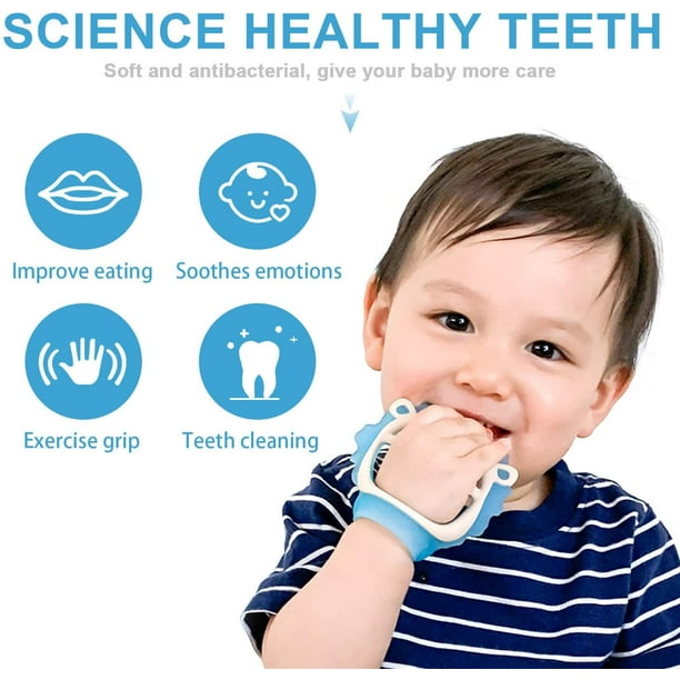 Juguetes para la dentición del bebé para 0-6 y 6-12 meses Mordedores 3  paquetes para bebés, sin BPA, respetuoso con el medio ambiente, silicona no  tóxica BANYUO Hogar