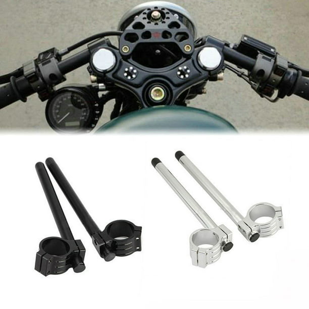 2x Manillar Mango De Agarre Accesorio Piezas Monturas para Moto Motocicleta  de Aluminio Universal CNC 31mm Negro Sunnimix accesorios para manillar