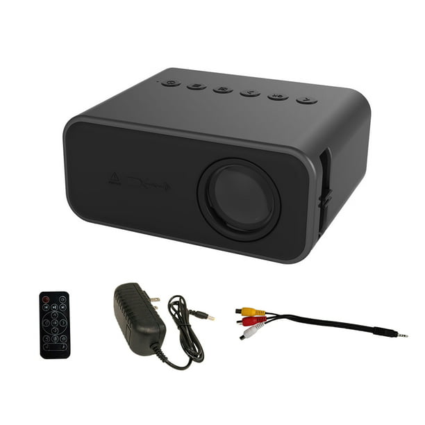Sidaley 1920x1080P proyector de vídeo portátil Proyector LED Proyector para  cine 1080P 3D 4K (opción multipantalla para Iphone) Sistemas de cine en  casa Negro Enchufe de EE. UU.