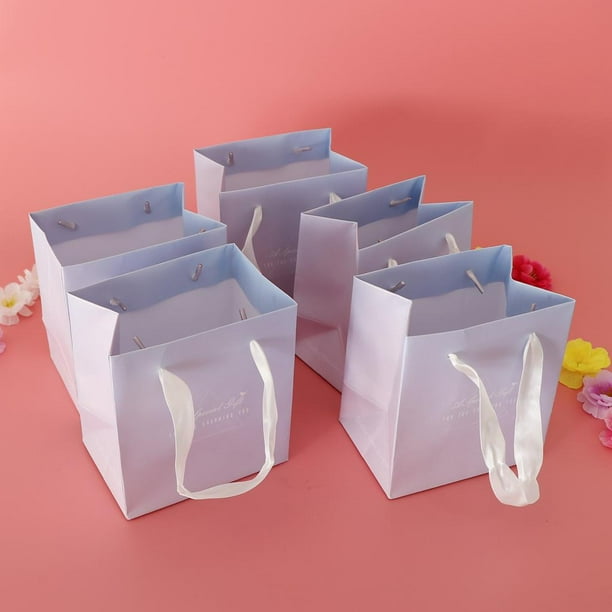 Bolsas de regalo 20 piezas portátil bolsa de papel kraft bolsa de regalo  accesorios bolsa de regalo con asa, para envolver regalos, regalos, fiestas