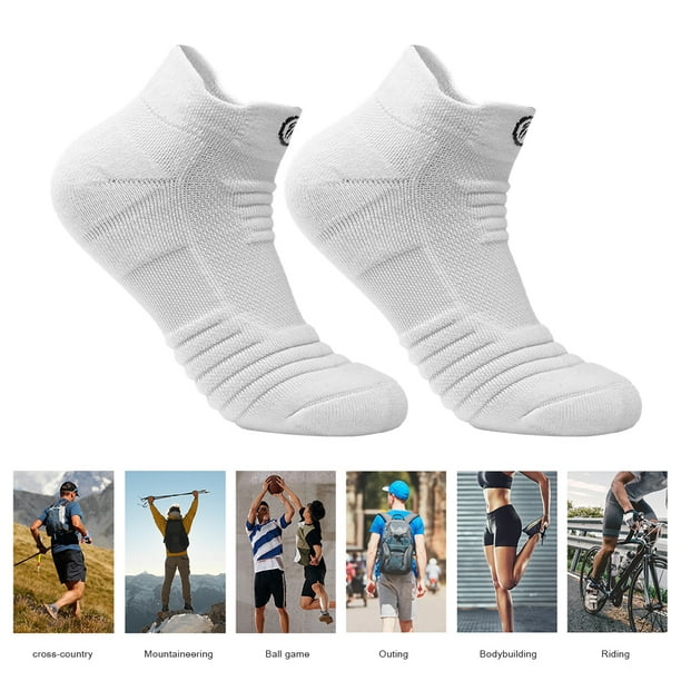 Sonducket 1 par de calcetines de fútbol para hombre, calcetines de algodón  de tubo medio para deportes, baloncesto, voleibol, fútbol, ​​carreras,  Accesorios de calzado Negro Sonducket AP011718-04