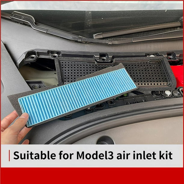 Filtro de entrada de aire acondicionado para Tesla Model 3, Kit de