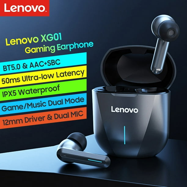 AURICULARES LENOVO XG01 BLUETOOTH NEGROS