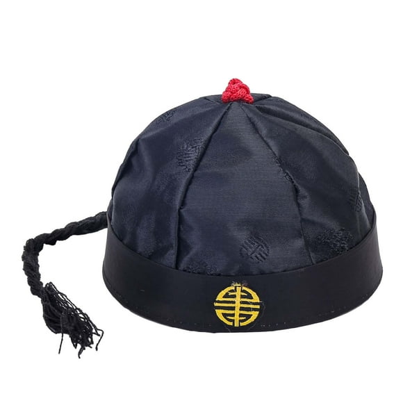 sombrero oriental chino para fiesta gorro de cosplay sombrero de príncipe heredero con  sombrero de emperador para fiesta temática negro 56cm salvador sombrero oriental chino