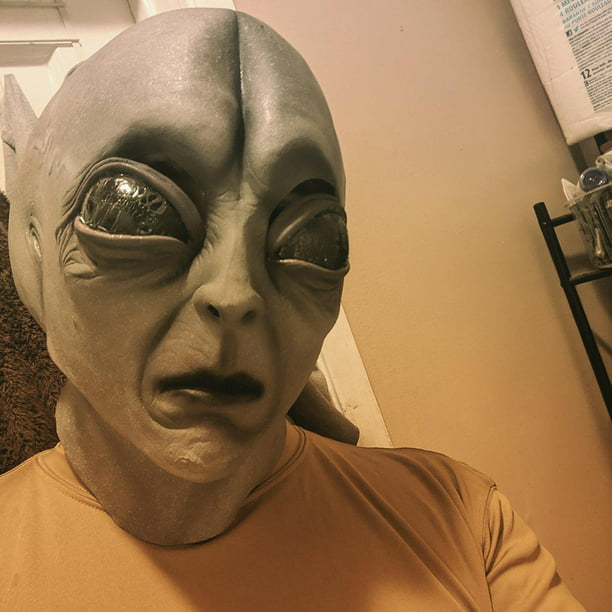 Alien Seibur Máscara de PVC Tamaño Adulto Rubies Halloween Dress Up Glow In  The Dark