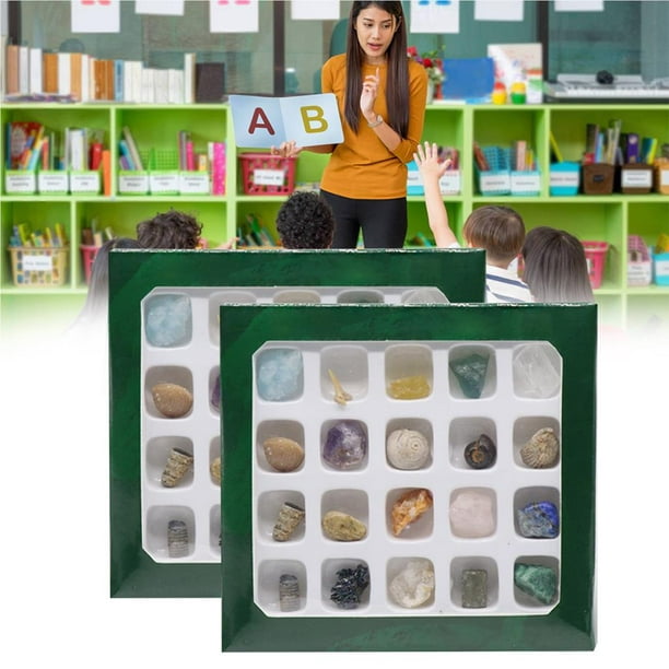 Matsuzay 20 tipos de minerales de piedra de ágata Natural de tamaño Mini,  fósiles para niños, cristalino en forma aleatoria para regalos de  Decoración del hogar