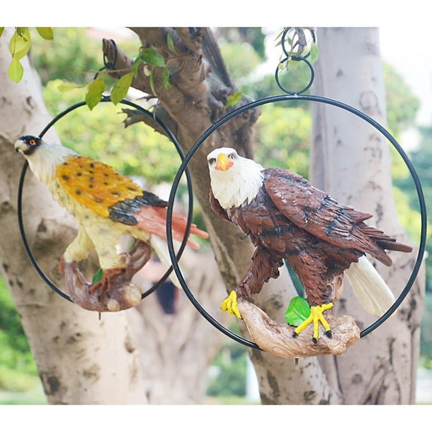 Adorno de decoración de águila, artesanía de espantapájaros de poliresina,  estatua de pájaro para co Baoblaze estatua del águila | Walmart en línea