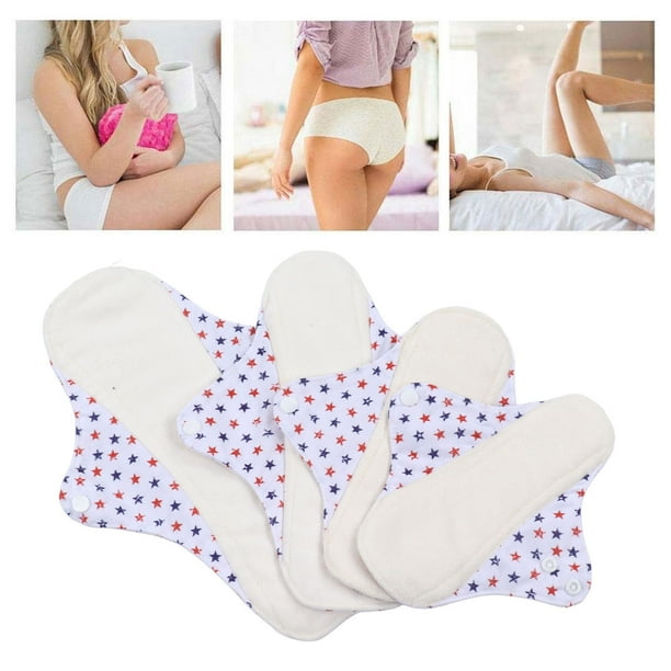 5 Compresas Menstruales Reutilizables de Tela Lavable Compresas Femeninas  de Tela a Prueba de Fugas Compresas Sanitarias para Incontinencia Sanitaria  para Mujeres Bragas ANGGREK Otros