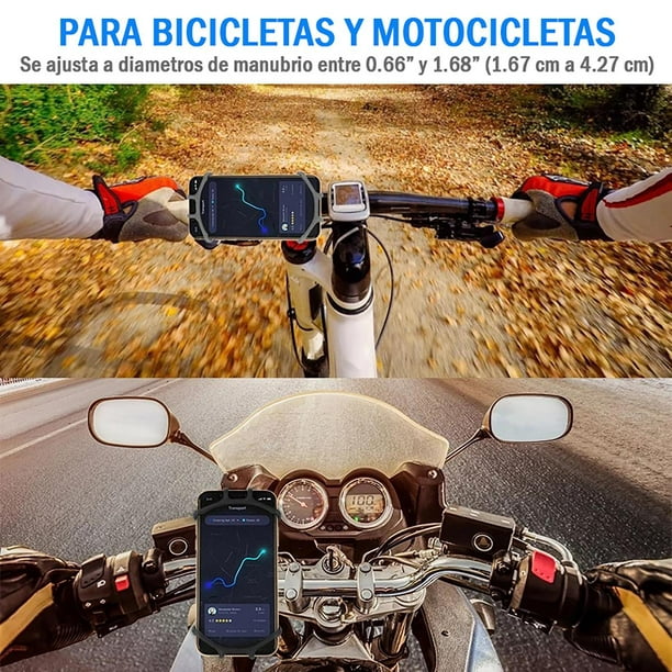 Soporte para Teléfono Celular de motocicleta Negro CONTOYSA HD101