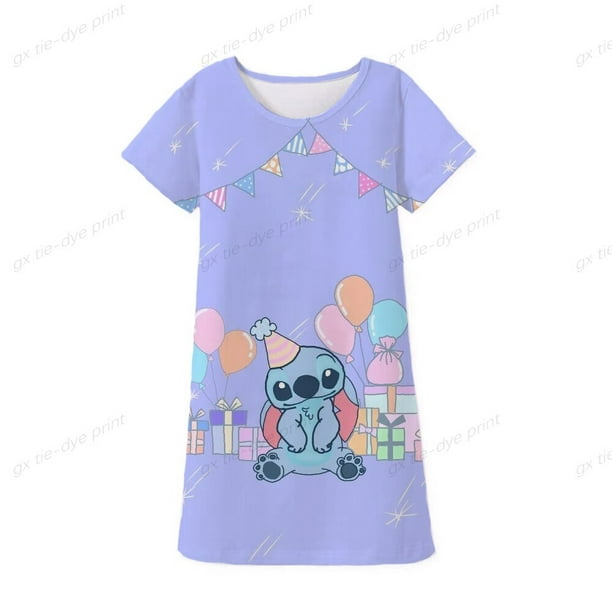 2023 verano niños niñas Stitch camisetas dibujos animados bebé camisetas  manga corta estampado niños Gao Jinjia LED